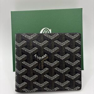 Goyard Black and White Bifold Wallet